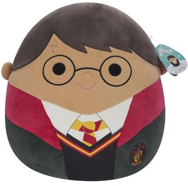 Squishmallows SQWB00098 - Harry Potter 25 cm, offizielles Jazwares Plüsch, superweiches Kuscheltier