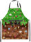Ferocity Personalisierte Kinderschürze Kind Malschürze Kunstkittel Kochschürze Apron Werkschürze mit einem motiv mit Namen Motiv Pixel [074]