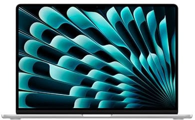 Apple laptop MacBook Air 15 con chip M3 (2024): display Liquid Retina 15,3, memoria unificata 16GB, archiviazione SSD 512GB, videocamera FaceTime HD 1080p, Touch ID; Argento
