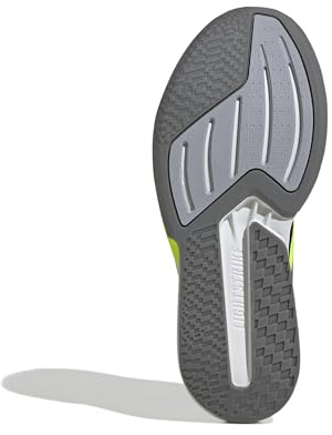 adidas Men's Duramo Speed 2 Running Shoes, Lucid Lemon/core Black/Halo Silver, 5 UK