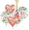 DazzJoy Bride to Be Deko Rosegold Ballons, JGA Deko Hochzeit Luftballons, Junggesellenabschied Frauen Deko Folienballons, Bachelorette Party Accessories, JGA Accessoires Frauen, Hochzeit Verlobung