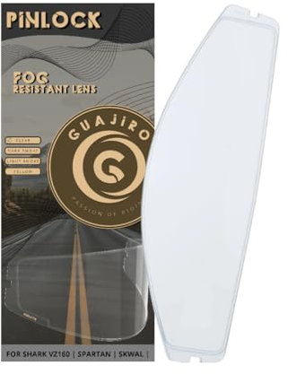 Guajiro - Visiera per casco compatibile con Shark VZ160 Spartan | Skwal | Skwal 2 | D Swawal - Schermo in policarbonato predisposto per Pinlock (Pinlock)