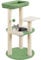 Yaheetech 90cm Cat Tree Tower with 2 Perches & 2 Scratching Posts & Rremovable Capsule Nest for Indoor Cats, Indoor Cat House, Cat Climbing Tree Activity Centre, Army Green/Beige
