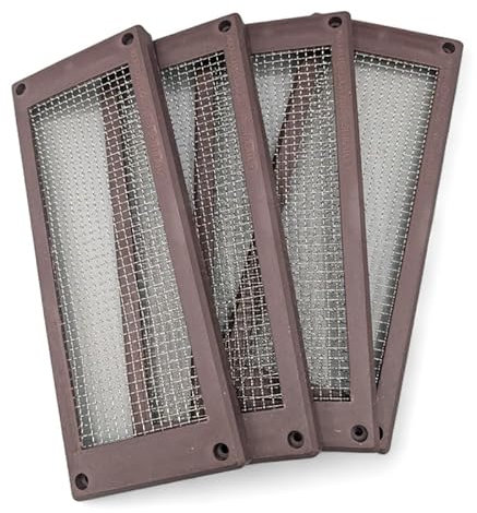 Pest Proofing Air Brick Cover by Mouse - Mouse & Insect Control Prevention - Stainless Steel Mesh Air Brick Cover - Rodent & Insect Proof Vent Barrier (Pack of 4)