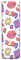 Kunststoffvase mit roten und blauen Lippen, Herzform, 30 x 9 cm, Vasen für Tische, dekorative Vase für Hochzeitstisch, Hochzeit, Tisch, Büro, Party-Dekoration