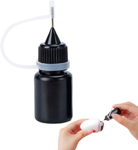 Generische Stempeltinte, 5 ml, Öl, Schwarz, Flasche, Stempelzubehör
