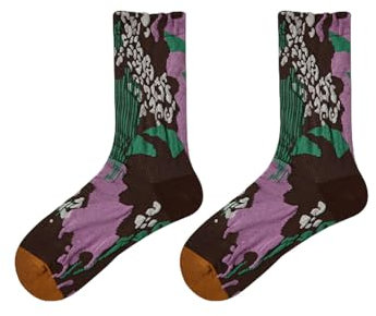 Gyios Kuschelsocken Polka Dot Mid-Tube-socken Für Frauen Frühling Und Herbst Süße Und Niedliche, Gekräuselte All-match-frauensocken-r8795 Begonie Hua Xin-durchschnittlicher Code