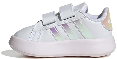 adidas Jungen Unisex Kinder Grand Court 2.0 Shoes Kids Schuhe, Cloud White/Almost Pink/Core Black, 27 EU