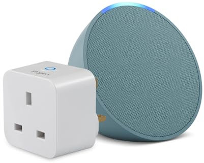 Echo Pop | Midnight Teal + Sengled Smart Plug, Works with Alexa - Smart Home Starter Kit