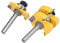 Tongue Groove Router Bit, Adjustable Tongue Groove Router Bit Set with 3 Teeth Heat Resistant PTFE Coating 8mm Shank Diameter, Door & Window Bits