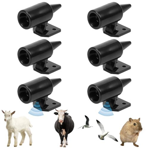SCROLIEY 6 Pièces Sifflet Ultrason Anti Gibier, Ultrasonique Cerf Attention, Sifflet Anti Gibier pour Voiture, Anti Collision Animal, pour Voitures, Camions, Motos
