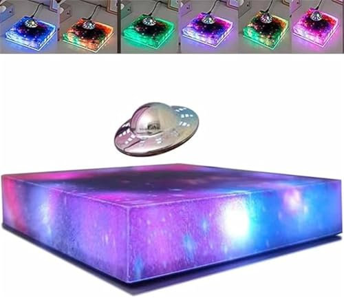 Levitating UFO Lamp Floating RGB Galaxy Light Levitation Decor Display Cool Gadgets 360 Degree Automatic Rotating Light Unique Gifts for Home Office Decor Night Light Cool Creative Gifts