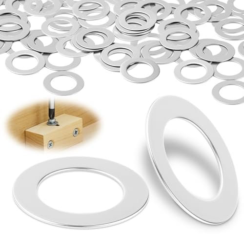 TXXATX 60 Pièces Rondelles Metal M8 Rondelle Plate M8x12x0,3 mm Rondelles Inox 304 Acier Rondelle DIN988 pour Vis Ecrous Filetés