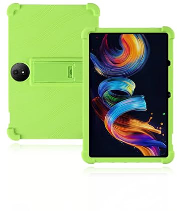 Schutzhülle für TCL NXTPAPER 11 Plus 11.5 Zoll 2025 neueste, yystao Kinder Weiche Silikon-Tablet-Hülle kompatibel mit TCL NXTPAPER 11 Plus, verstellbarem Ständer (Grün)