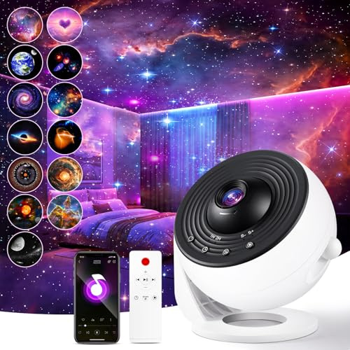 One Fire Sternenhimmel Projektor Kinder【Pro Ma】, 13 CDS 15 Weiße Krawser und Bluetrooms, Fernbedienung, Dekoration im Zimmer Von Erwachsenen und Kindern