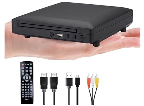 Mini Lecteur DVD HD Câble HDMI Et RCA 1080p PAL/NTSC Intégré dans Toutes Les Zones CD Domestique USB 2.0 Mémoire De Point D'arrêt Facile à Utiliser