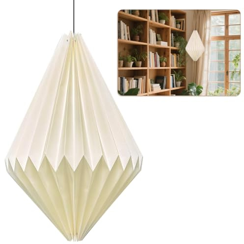 Nordische Kreativpapier Lampenschirm,Origami Design Papier Lampenschirm | Folding Pendelleuchte Kunst Dekor,Wohnzimmer,Esszimmer,Schlafzimmer