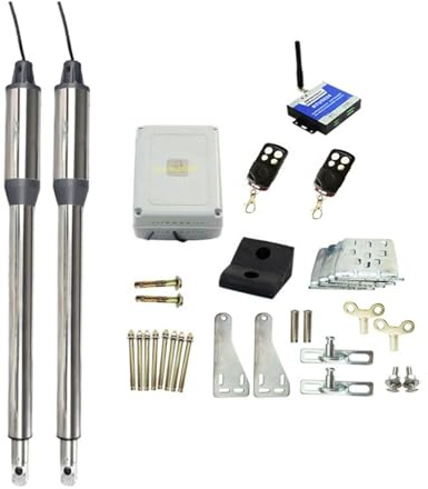 Ouvre-porte électrique à battants 300 kg Moteur de portail avec télécommande GSM Sélectionner par contenu d'image Ouvre-porte(Kit 2)