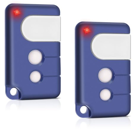 Chamberlain Fernbedienung Ersatz für den Garagenzugang, 2er-Pack 433,92MHz Rolling-Code Handsender für 84335EML 94333E MotorLift ML500 LiftMaster LM600, Nicht für EV-Modelle(Blau)