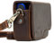 MegaGear MG1090 SX610 Leather Camera Case with Strap for Canon PowerShot SX620 HS - Dark Brown
