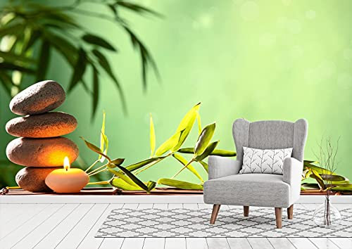 Fotomural Vinilo Pared Deportivo Zen piedras | Fotomural para paredes | Mural | Vinilo Decorativo | Varias Medidas 400 x 300 cm | Decoración comedores, salones, habitaciones...