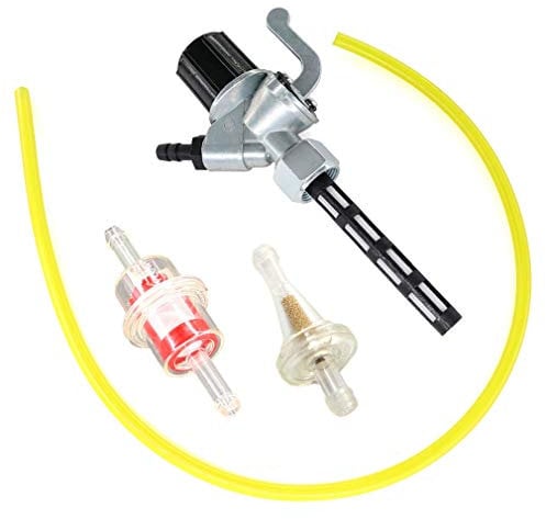 AISEN Benzinhahn mit Wassersack Benzinfilter 1m Benzinschlauch für SR1, SR2, SR4-1, SR4-2, S51, S70, S53, S83, 12l/h, Sperber SR4-3, Habicht SR4-4, TR150, BK350, ES + ETS-Typen 10316-00S