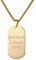 U7 Placas Grabadas Acero Inoxidable 316L De Hombres Collares Dorados Chapas Militares Personalizables Oro 18k Joyerías Identificativas para Amigos ID Dog Tag Personalizado