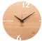 huamet Wanduhr Holz Eiche astig PUHR, rund - Design Holzwanduhr, geräuschlos ohne Tickgeräusch - Qualitätsprodukt Made in Südtirol - CH50-A-00