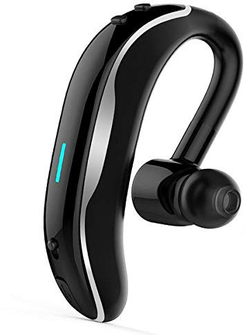 Auriculares intraurales Bluetooth para iPhone X Smartphone inalámbricos Sonido Mano Libre Business (Gris)