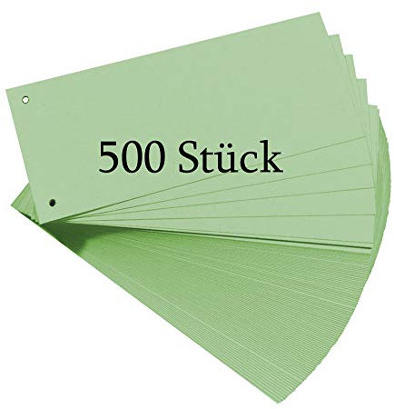 Herlitz 10843506 Trennstreifen, 100-er Packung, Grün (5er Pack)