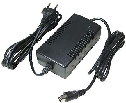 Trade-Shop Netzteil Ladegerät Ladekabel für 36V E-Bike Elektrofahrrad Pedelec Elektro Fahrrad Akkus (42V 2A) mit 10,45mm x 8,50mm 1Pin-Anschluss Stecker