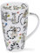 Dunoon Tasse en porcelaine fine fabriquée en Angleterre en forme de Henley (Follow The Lemur)