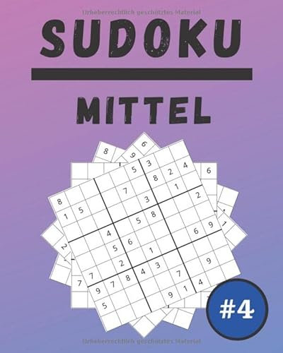 Sudoku Mittel #4: 100 Sudoku für Erwachsene | Großdruck | Mittel | Lösungen am Ende | 8'' x 10''
