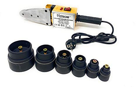 Vetrineinrete® Polifusore saldatore per tubi in polipropilene 1500 watt salda tubi con 6 matrici varie misure e accessori utensili fai da te X44