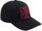 WEST COAST CHOPPERS - WCC Red Cross Roundbill Snapback Cap - Schwarz Farbe Schwarz, Größe One Size