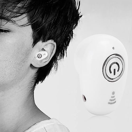 Mini Auricolare Bluetooth Senza Fili, Auricolari ergonomici in-Ear Cuffie Vivavoce Cuffie Mono Sportive Mini Sport per la Guida/Sport/Affari, ECC(Bianca)