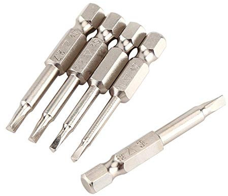 Dreieck-Schraubendreher Bits, 1/4 Magnet Dreieckskopf Bit Sechskantschaft Hardware Werkzeug mit starken Magnetismus-Bits 5 Stück 50 mm Dreieck Bit