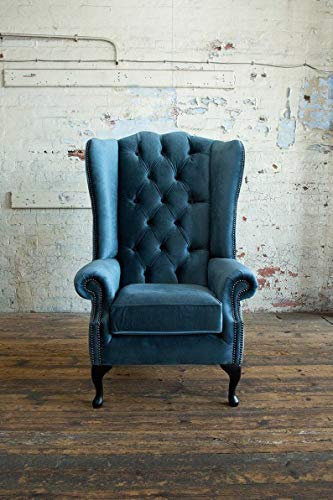 jvmoebel Chesterfield Ohrensessel Sessel 1 Sitzer Sofa Couch Polster Couchen Textil Leder