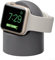 iWatching Charger Stand Silicone Dock Holder for Apple Watch Series Ultra 2,Ultra, SE2, SE, Series 10 9 8 7 6 5 4 3 2 1 (49/46/45/44/42/41/40/38mm), Supports Nightstand Mode (Gray)
