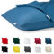 Kissenbezug 65x65 Baumwolle Premium Satin 2er Set Kissenhülle Deko für Kissen Sofa/Bett Stoff Superweicher Resistent Hypoallergen Anti-Milben Kopfkissenbezug mit Verdecktem Zip Voll Waschbar