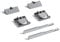 DecorAndDecor Sliding Wardrobe Door Track Gear Kit with Soft Close (Additional Gear Pack for 1 Door)