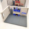 Serie 1:43 Aurora Garage Diorama Set 1 Scena Modello Manutenzione Garage Giocattoli Regali (Blu-1pcs)