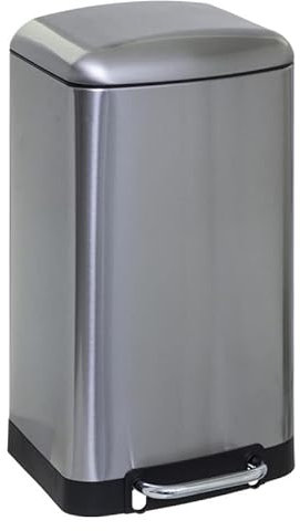 UNIVERSDECOR Poubelle Ariane 30 litres Atmosphéra (Argent)
