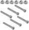 Preiswert&Gut 12-teiliges Schraubenset L37mm für Stecker – Befestigungsset mit Schrauben für 7/13 polige Steckdose – Anhänger Steckdosen Adapter Befestigung 6X M5 Schraube mit Ø 8mm