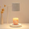 Kerzenwärmerlampe, Dimmbare Kerzenwärmerlaterne, Sanftes Kerzenlicht, Brennende Kerzenatmosphäre, mit Stufenlosem Dimmerschalter für Heimtextilien und Geschenke für Familie und Freunde(Weiss)
