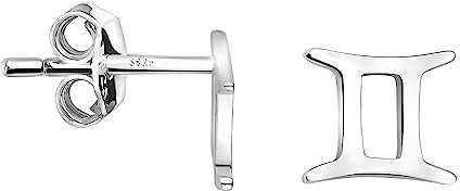 SOFIA MILANI - Damen Ohrringe 925 Silber - Zwillinge Sternzeichen Ohrstecker - E2124