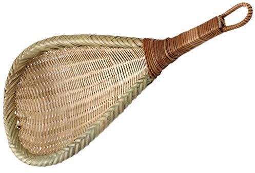 OSKOE Panier à Tisser en Bambou, passoire à Mailles Fines, cuillère à Tamis en Bambou for tamiser la Farine, Les Nouilles, Le Riz, Les légumes