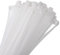 sourcing map 200 bridas autobloqueantes de nailon de 8 mm para gestión de cables, 200 mm, color blanco