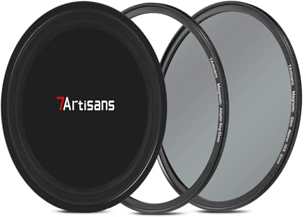 7artisans Filtro Nano Magnético Filtro UV Filtro de Reducción de Luz ND/Filtro de Polarización CPL/Filtro de Degradado GND/Filtro de Fotografía de Retrato Black Mist 1/4 Adecuado para Lentes(72mm ND8)