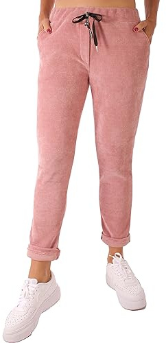stylx Damen Vintage Cordhose Hohe Taille Gerades Bein Hose Taschen Hose